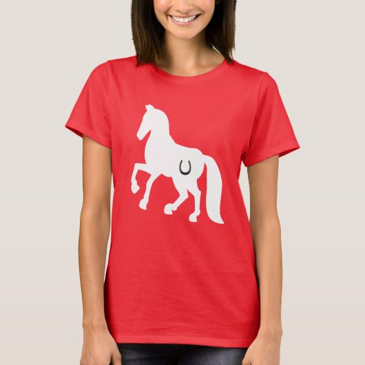 HORSE TEE, GIRLS, HORSESHOE T-Shirt (Vorderseite)