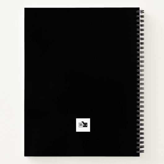 Horse Themed Notebook Personalized with Name Notizblock (Rückseite)