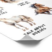 Horse Things I Do In My Leisure Time Poster (Ecke)