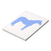 Horse Trainer Business Blue Simple and Modern Notizblock (Rotiert)