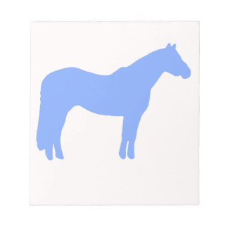 Horse Trainer Business Blue Simple and Modern Notizblock
