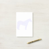 Horse Trainer Business Blue Simple and Modern Post-it Klebezettel (Auf Schreibtisch)