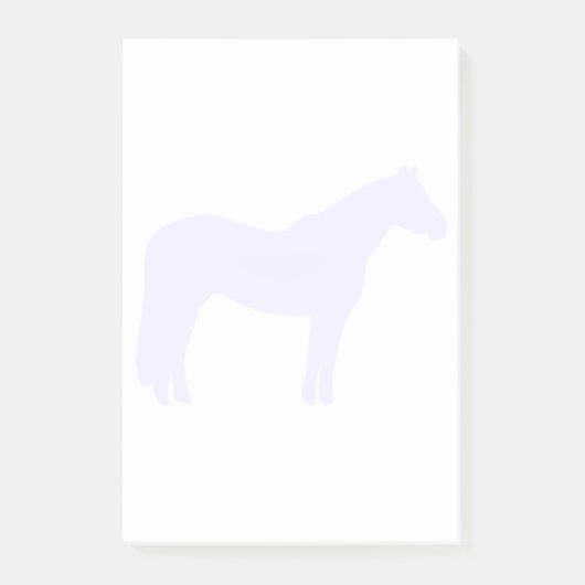 Horse Trainer Business Blue Simple and Modern Post-it Klebezettel (Vorderseite)