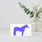 Horse Trainer Business Blue Simple and Modern Visitenkarte (Stehend Vorderseite)