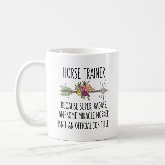 Horse Trainer Gift Idea Coffee Mug Kaffeetasse (Links)
