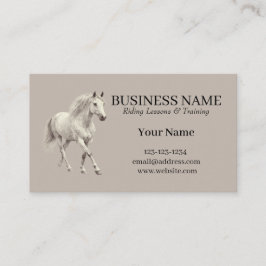Horse Trainer Riding Lessons  Business Card Visitenkarte