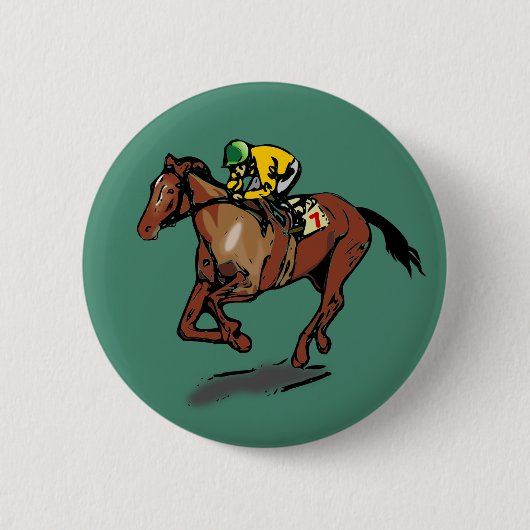 Horse und Jockey Button (Vorderseite)