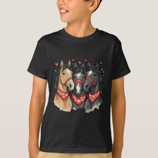 Horse Valentine Valentines Day Cute Horse For Wome T-Shirt