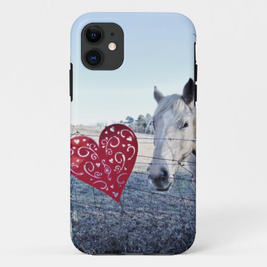 HORSE Valentinherz Case-Mate iPhone Hülle (Rückseite)