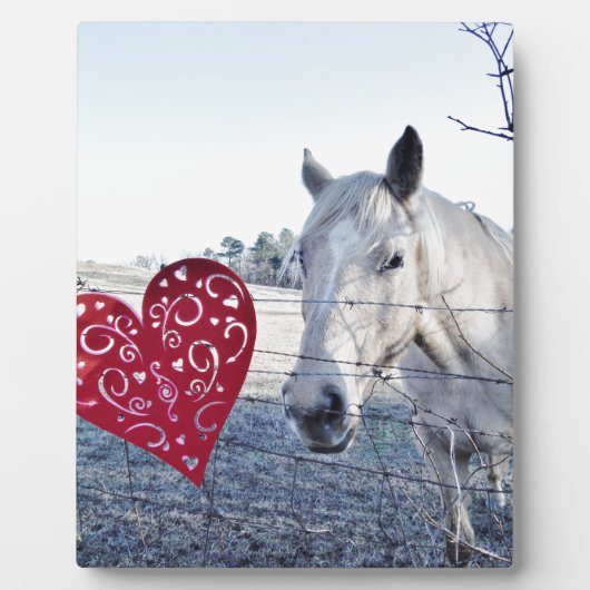 HORSE Valentinherz Fotoplatte (Vorderseite)