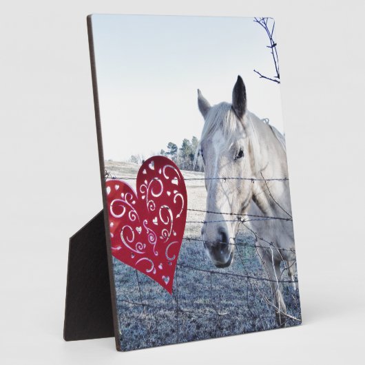 HORSE Valentinherz Fotoplatte (Seite)