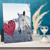 HORSE Valentinherz Fotoplatte (Seite)