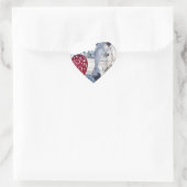 HORSE Valentinherz Herz-Aufkleber (Tasche)