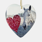 HORSE Valentinherz Keramikornament (Rechts)