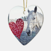 HORSE Valentinherz Keramikornament (Links)