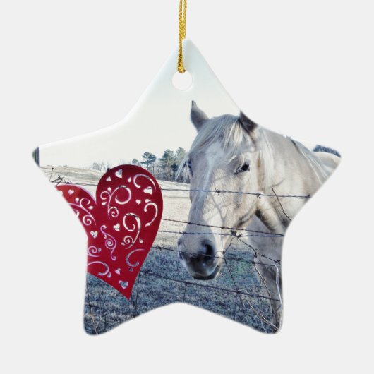 HORSE Valentinherz Keramikornament (Vorne)