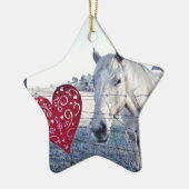 HORSE Valentinherz Keramikornament (Links)