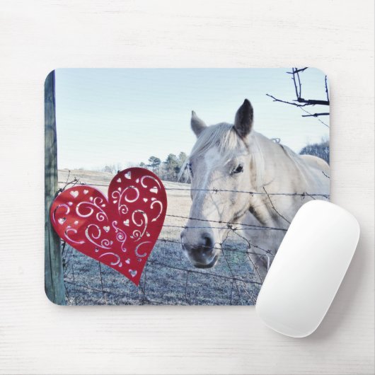 HORSE Valentinherz Mousepad (Mit Mouse)