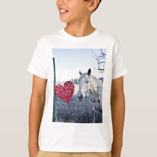 HORSE Valentinherz T-Shirt (Vorderseite)