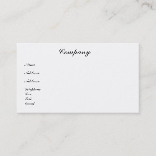 HORSE VISITENKARTE (Vorderseite)