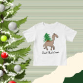 Horse with Christmas tree Baby T-shirt