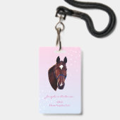 Horse with White Star  Ausweis (Vorderseite mit Lanyard)