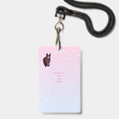 Horse with White Star  Ausweis (Rückseite mit Lanyard)