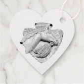 Horse Woodcarving Geschenkanhänger (Rückseite)