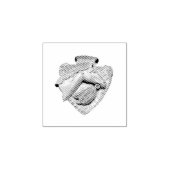 Horse Woodcarving Gummistempel (Prägung)