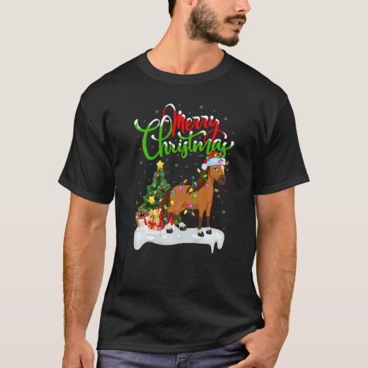Horse Xmas Decorations Santa Horse Christmas T-Shirt (Vorderseite)
