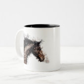 Horse Zweifarbige Tasse (Vorderseite Links)
