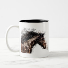 Horse Zweifarbige Tasse