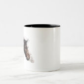 Horse Zweifarbige Tasse (Mittel)