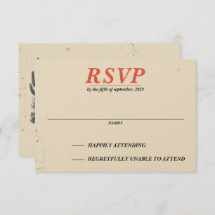 Horseback Canyon Couple RSVP Karte