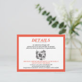 Horseback Canyon Couple Wedding Begleitkarte (Stehend Vorderseite)