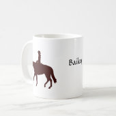 Horseback Cowgirl Personalisiert Kaffeetasse (Vorderseite Links)