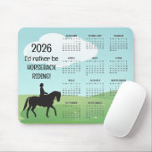 Horseback Riding 2025 Calendar Mousepad (Mit Mouse)