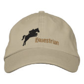 Horseback Riding Embroidered Cap Bestickte Baseballkappe (Vorderseite)