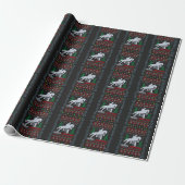 Horseback Riding Jumping Frohe Weihnachten Geschenkpapier (Ungerollt)