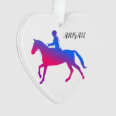 HORSEBACK RIRING MIRL ACRYLIC ORNAMENT PERSONALISI (Vorderseite)