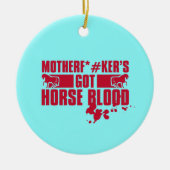 Horseblood Keramik Ornament (Vorne)