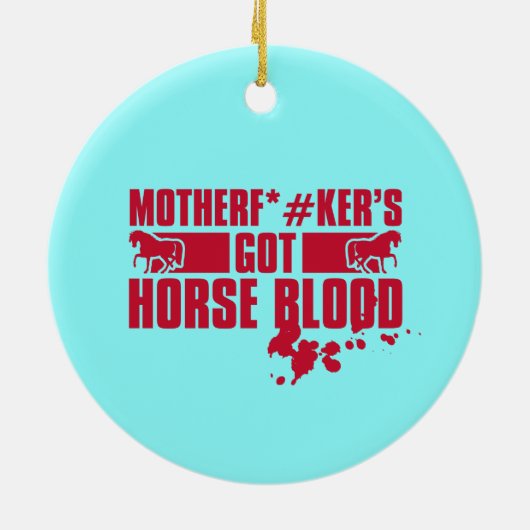 Horseblood Keramik Ornament (Hinten)