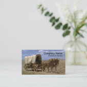 Horsedrawn Lastwagen-Visitenkarte Visitenkarte (Stehend Vorderseite)