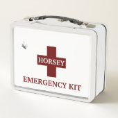 HORSEE ERSTE BEIHILFE KIT-KARTE METALL BROTDOSE (Rückseite)