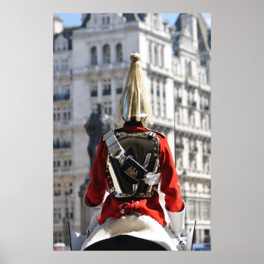 Horseguards im Dienst in London Poster (Vorne)