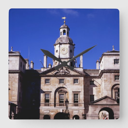 Horseguards Whitehall Quadratische Wanduhr (Vorderseite)