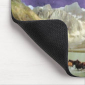 Horsehead Nebelfleck über laufenden Pferden Mousepad (Ecke)