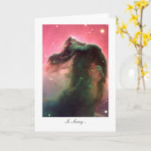 Horsehead Nebula - Entschuldigung Karte (Gelbe Blume)