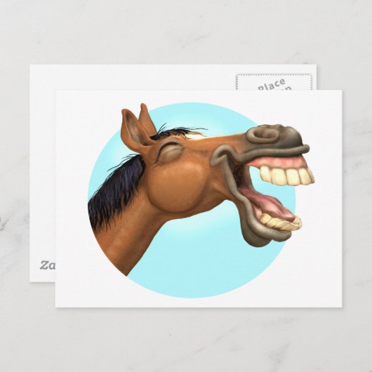 Horselaugh Postkarte (Vorne/Hinten)