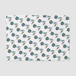 Horseman Pouter Blue Seidenpapier